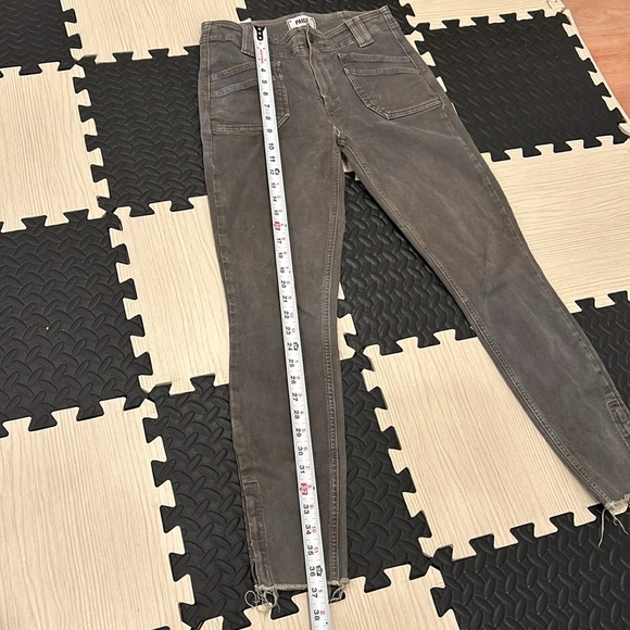 Paige High Rise Hoxton Ankle Skinny Denim in vintage forest night Green woman 27 - Picture 3 of 13